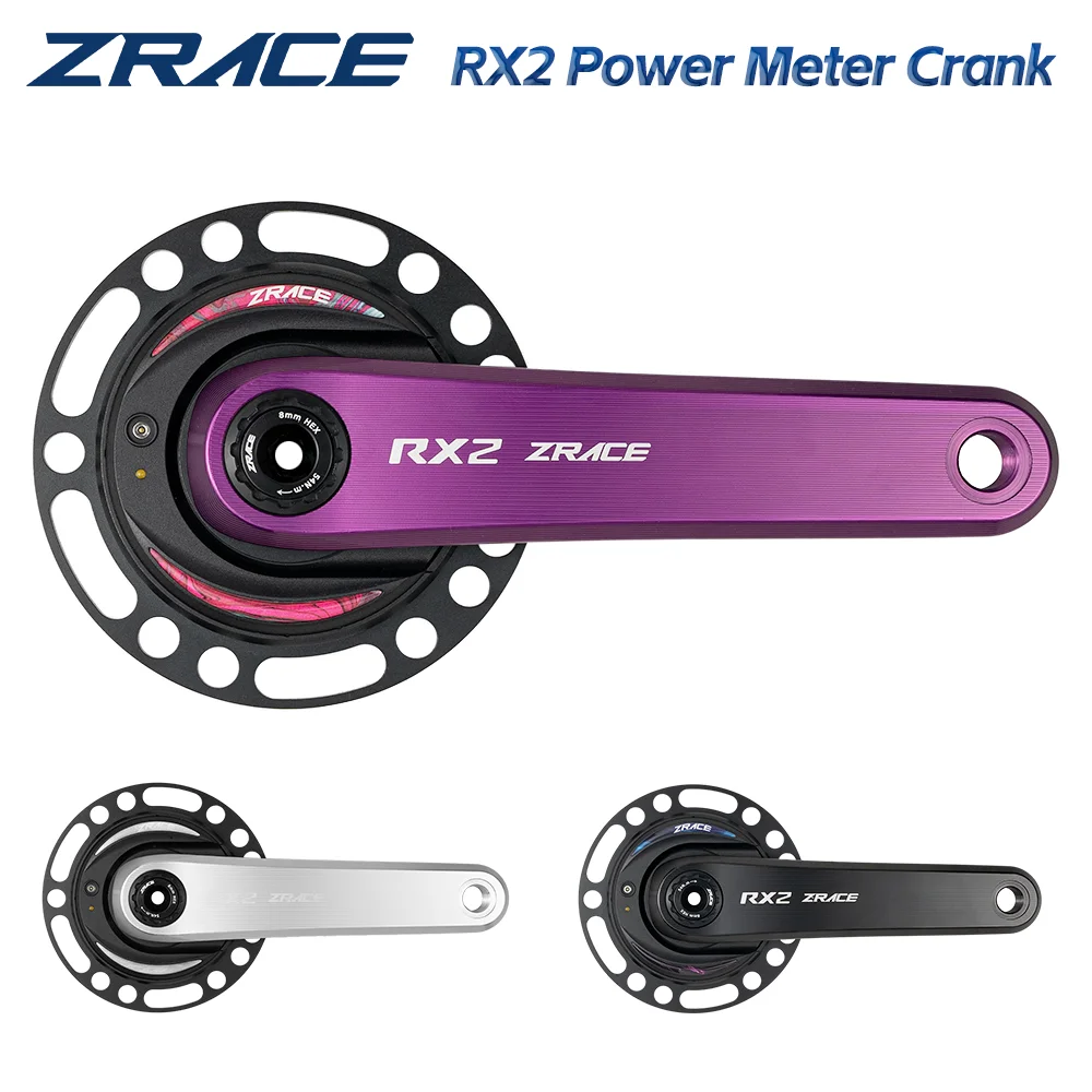 ZRACE RX2 Power Meter Crank, zeer nauwkeurige volledige CNC, DUB trapas, Power Crank, compatibel met zowel 110 BCD 4-arm / 5-arm