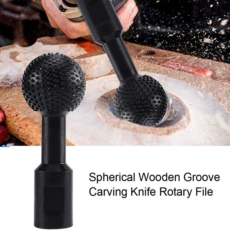 

Rotary Rasp Angle Grinder File Head Diameter Polishing 20/25/30MM Spherical Rotating Ball Drill Bit Wood Grinding Carving Tools