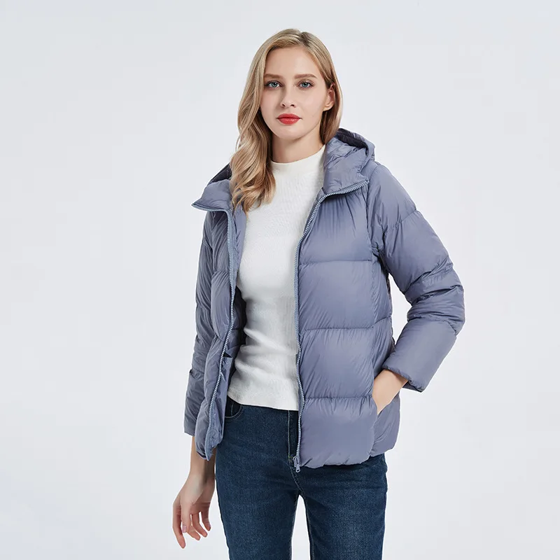 2024 New Arrivals Winter Women Hooded 90% White Duck Down Jackets Female Korean Slim Fit  Keep Warm Coats Top Women's Clothing