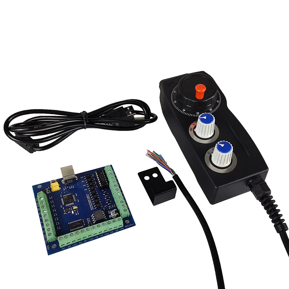 

mach3 4-axis motion control system cnc kit + 4-axis electronic handwheel USB engraving machine motor driver control board