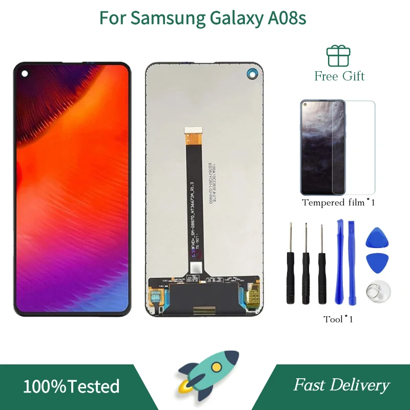 A08S Display For Samsung Galaxy A8S G8870 SM-G8870 LED Display Touch Screen Digitizer 6.4\