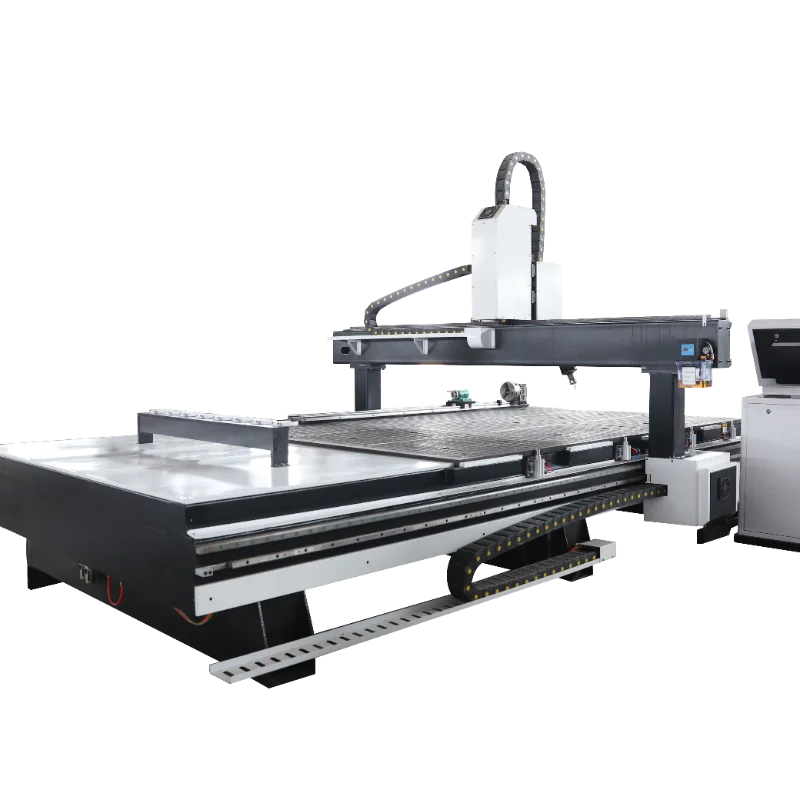The multifunctional CNC woodworking lathe with a four-axis engraving machine is suitable for making medium-density fiberboard.
