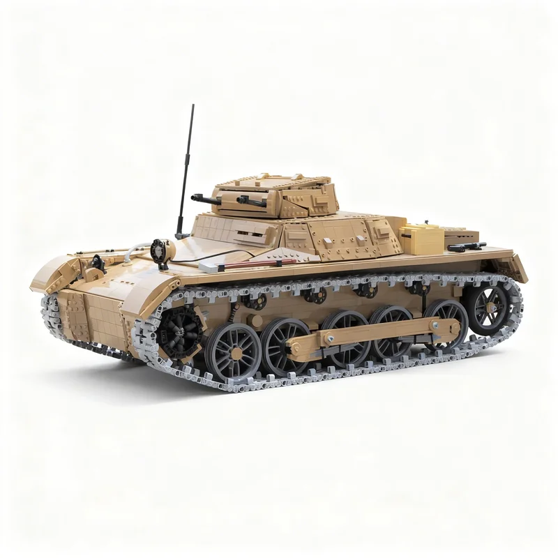 5577pcs MOC Technical Pz.Kpfw. I Ausf. B Light Tank 1 8 Model Building Blocks Toys Architecture Christmas Gifts Assemble Craft