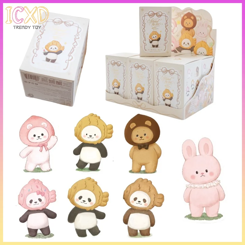 

Genuine White Bear Department Store Panpan With You Series Blind Box Toys Taiyaki Panda Plush Design Figurines Keychains Pendant