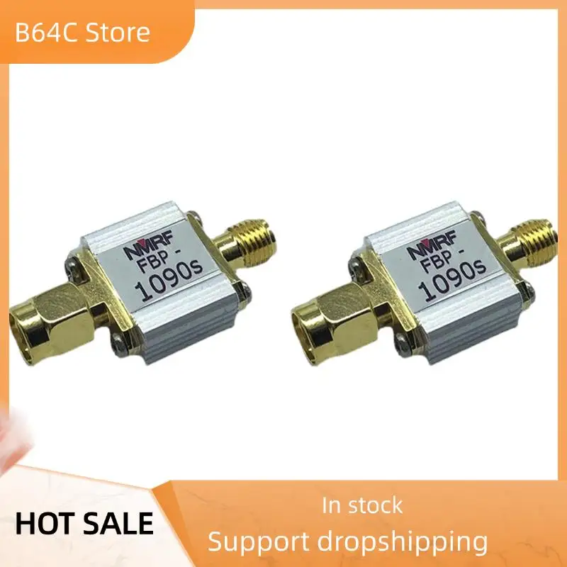 B64C 2X 1090Mhz ADS-B Filtro SAW passa banda Interfaccia SMA 1090S Filtro passa banda