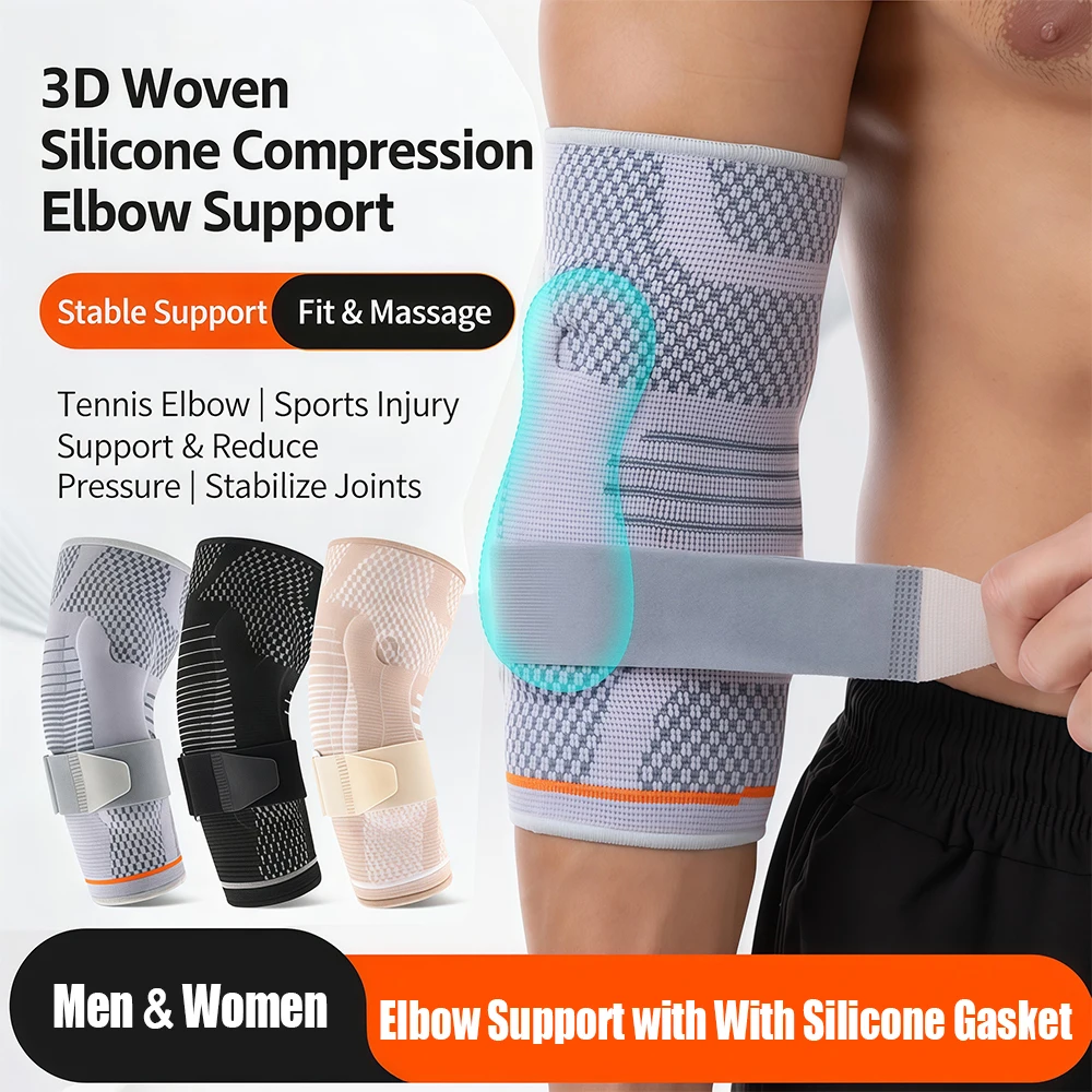 1/2 Stück Ellenbogenstütze mit Gelpolster für Damen und Herren, Ellenbogen-Kompressionshülsen für Golfer, Arthritis, Sehnenentzündung, Schmerzlinderung