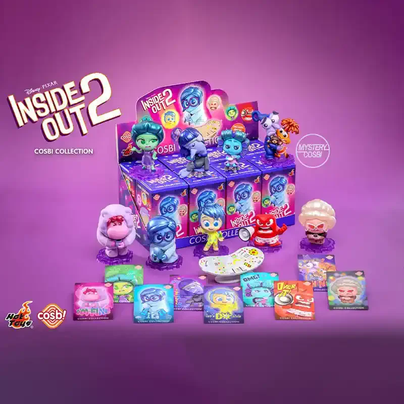 Hot Toys Disney And Pixar Animation Movies Inside Out 2 Cosbi Mystery Blind Box Cute Doll Model Figures Ornaments Kids Toys Gift