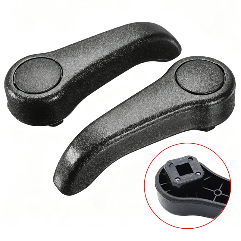 3 Sets Black Car Seat Adjust Lever Handle Interior Hand Seat Tilt Pull Set For Renault Clio MK2 Adjustment Handle Replacement
