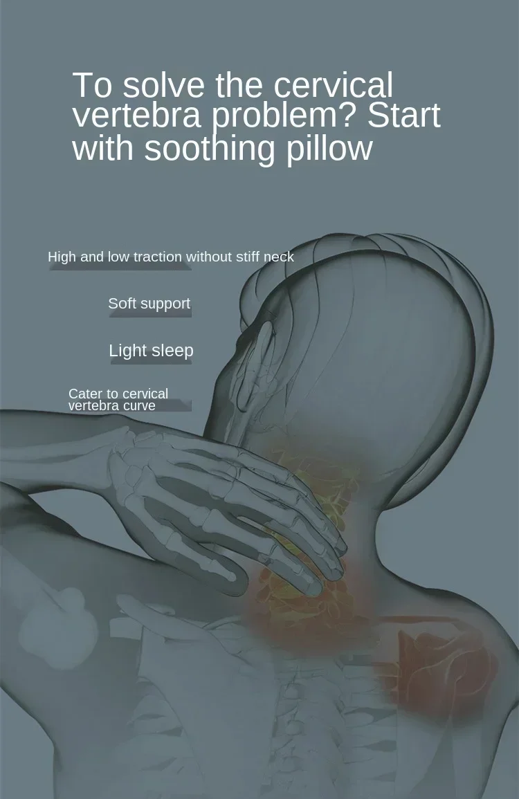 Langes Kissen Memory Foam Bettwäsche Kissen Nackenschutz langsames Rück prall geformtes Mutterschaft kissen zum Schlafen ortho pä dische Kissen – Detail 2