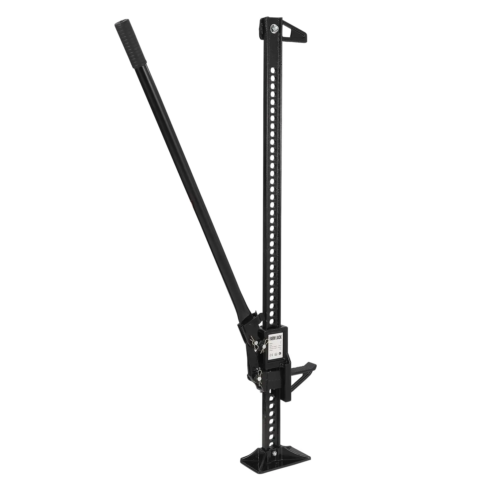 

48/60 Inch Farm Jack, 3 Ton (6600 Lb) Capacity Heavy Duty Ratchet Jack With Long Handle For Tractor Truck Car, Black