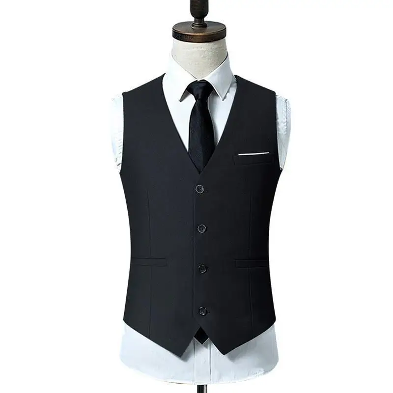 811716 Spring and autumn new fashion suit vest slim waistcoat men's vest Korean style suit vest trend