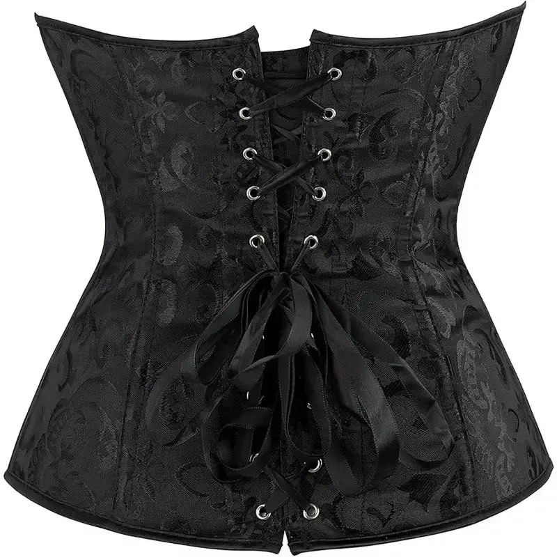 Women\'s Sexy Satin Bustier Corset, Vintage Underbust Waist Training Corset, Fashion