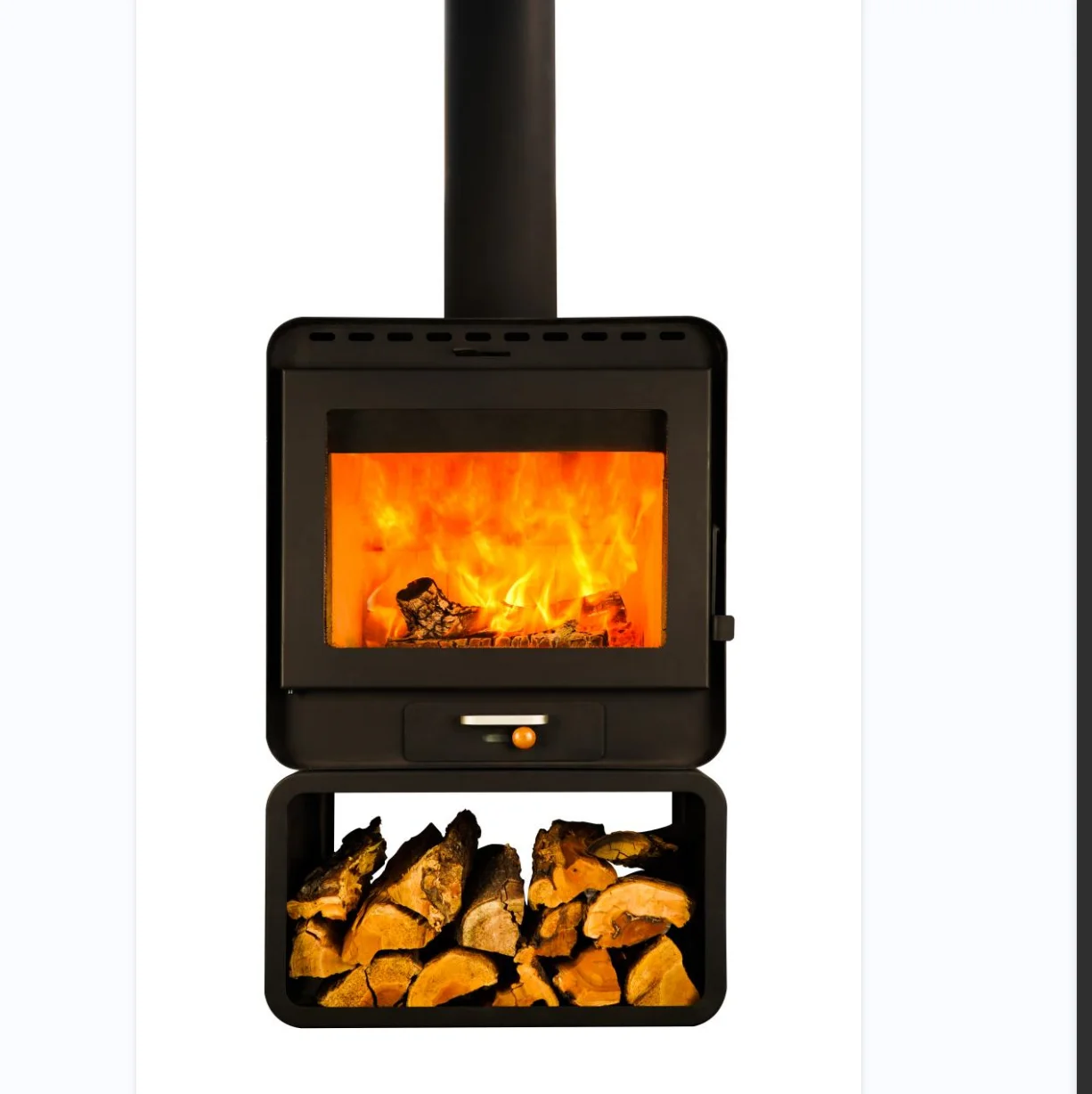 Modern Freestanding Steel Wood Stove New Design High Efficiency Real Fire for Indoor Use Europe for Living Room