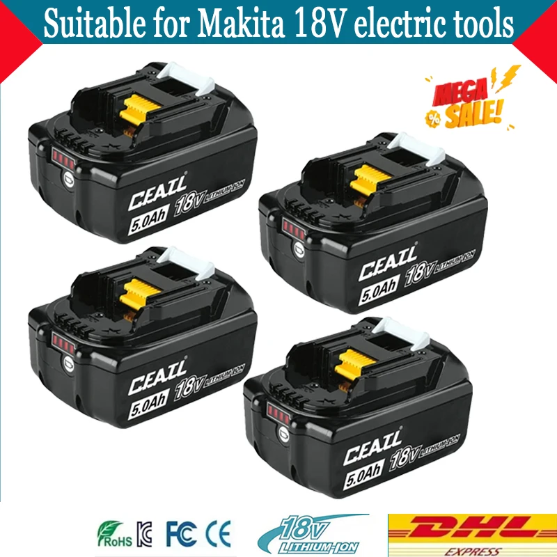 

For 18V Makita power tool battery 3Ah/5Ah/6Ah/9Ah rechargeable battery replacing Makita BGD，BHP，BHS，BJR，BJS，BJV，BML