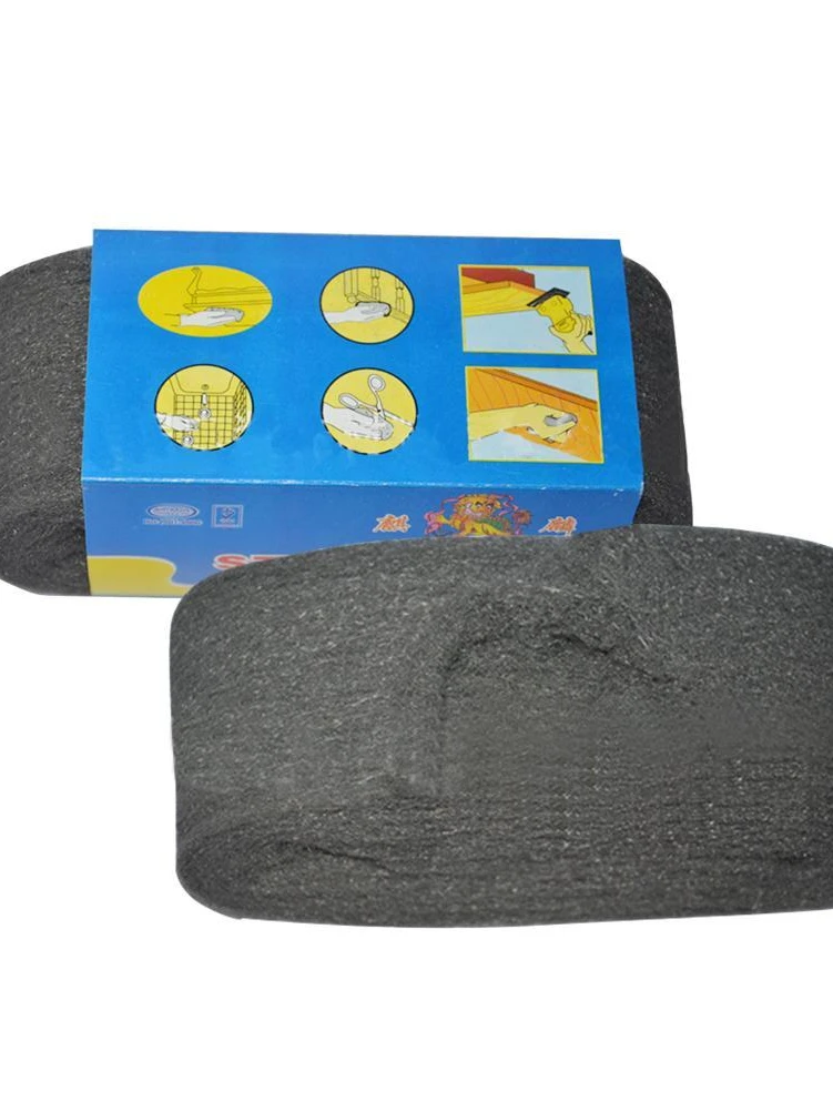 Fil d'acier portable en laine de qualité 0000 pour le polissage de la serviette, dissolvant de voiture doux, lingette Everths, livres remodelés, microcarence polonaise