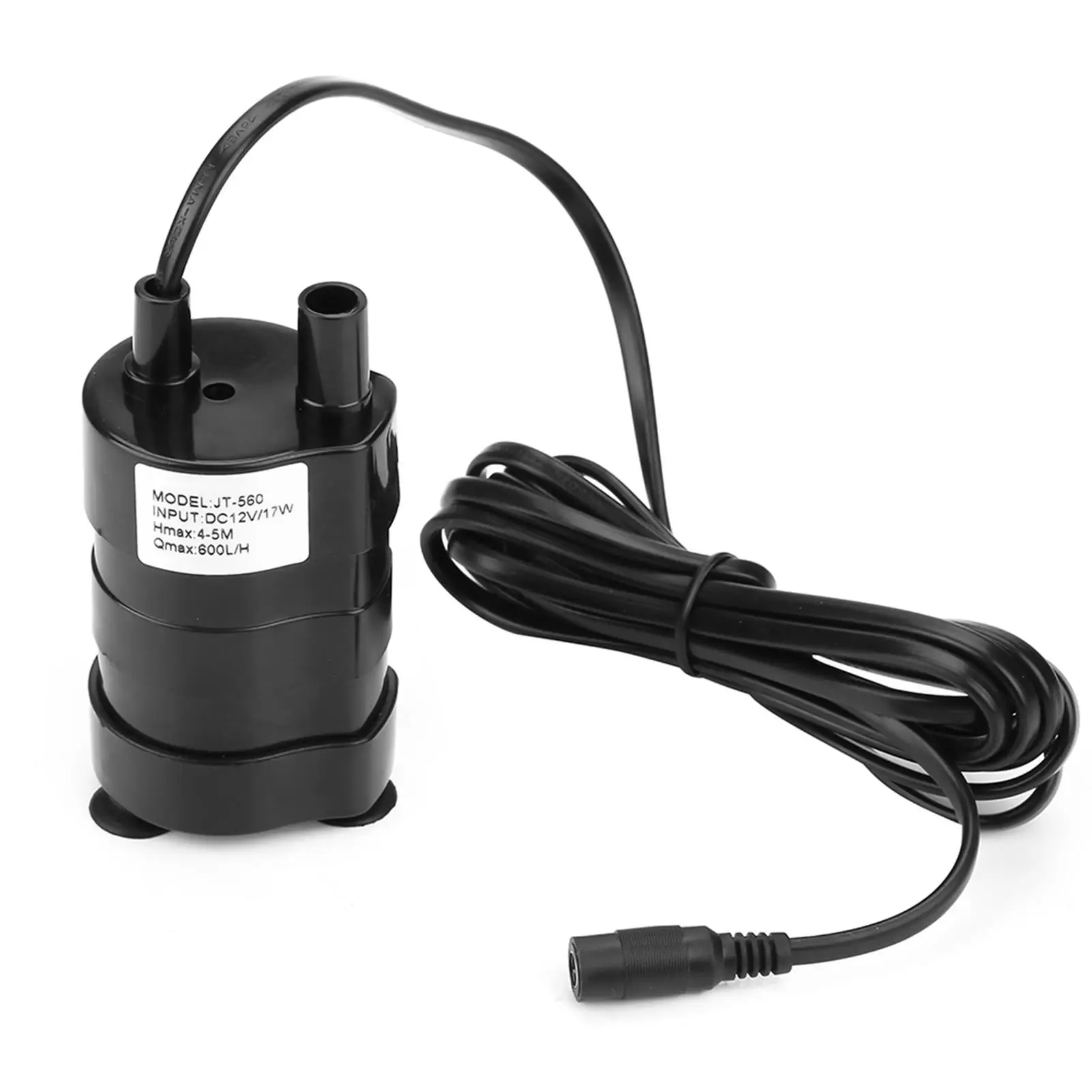 12V DC Brushless Water Pump 600L/H Submersible High Hydraulic Head, -20C to 90C Multifunctional