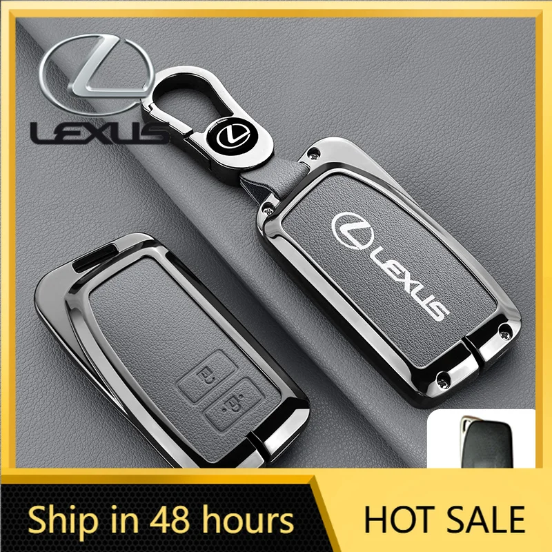 

Car Sticker Genuine Leather Car Remote Key Case Fob Cover 2 Buttons Shell For Lexus RX350 NX300 Es300h Rx450h GS300 GX470 IS250