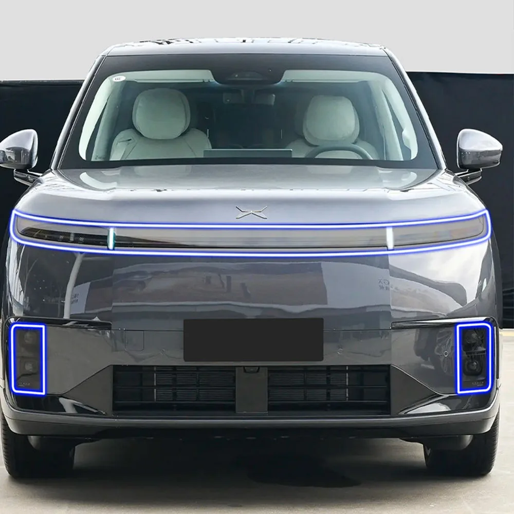 

For Xpeng GX Smoked Black Front And Rear Light Film TPU Headlights Fog Lights Car Transparent Film Car Color Changing Film