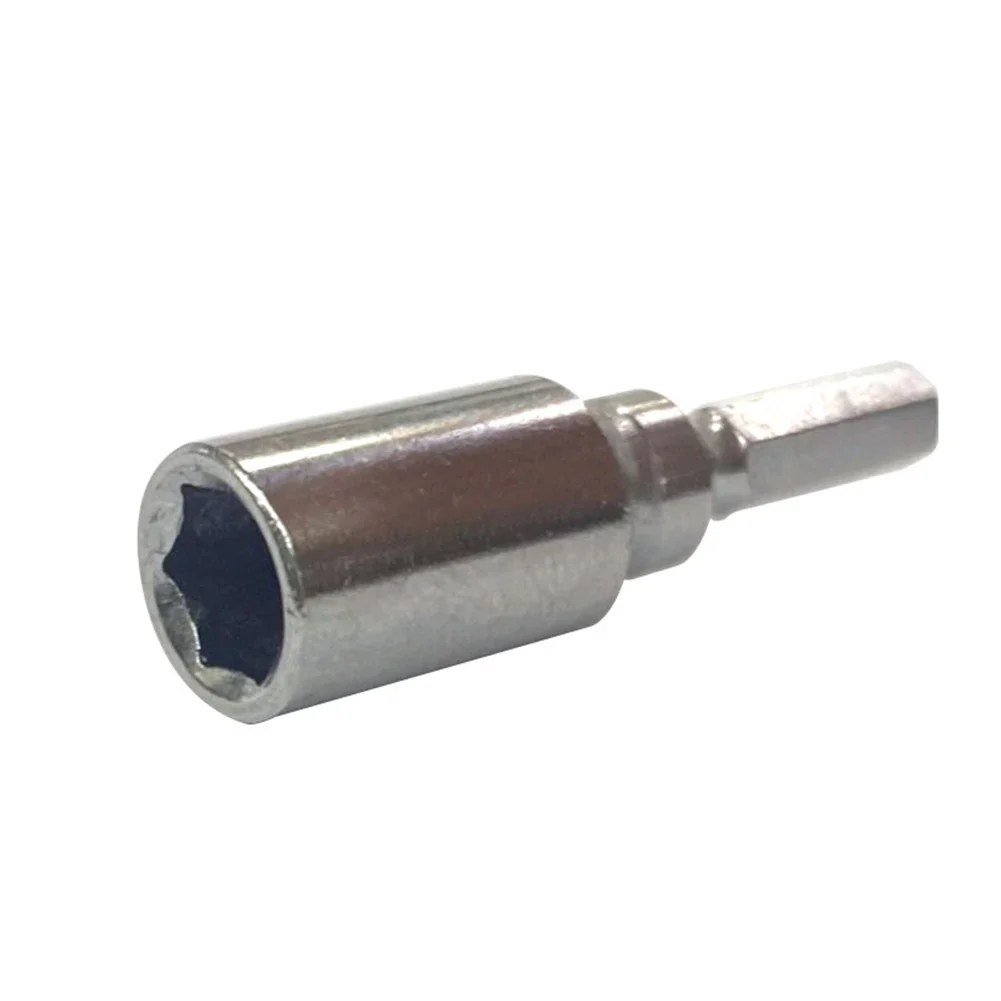 6.35mm To 4mm Hex Transducer Adapter Socket Magnetic For Screwdriver Drill Bits Replacement Parts Power Tools Accessories