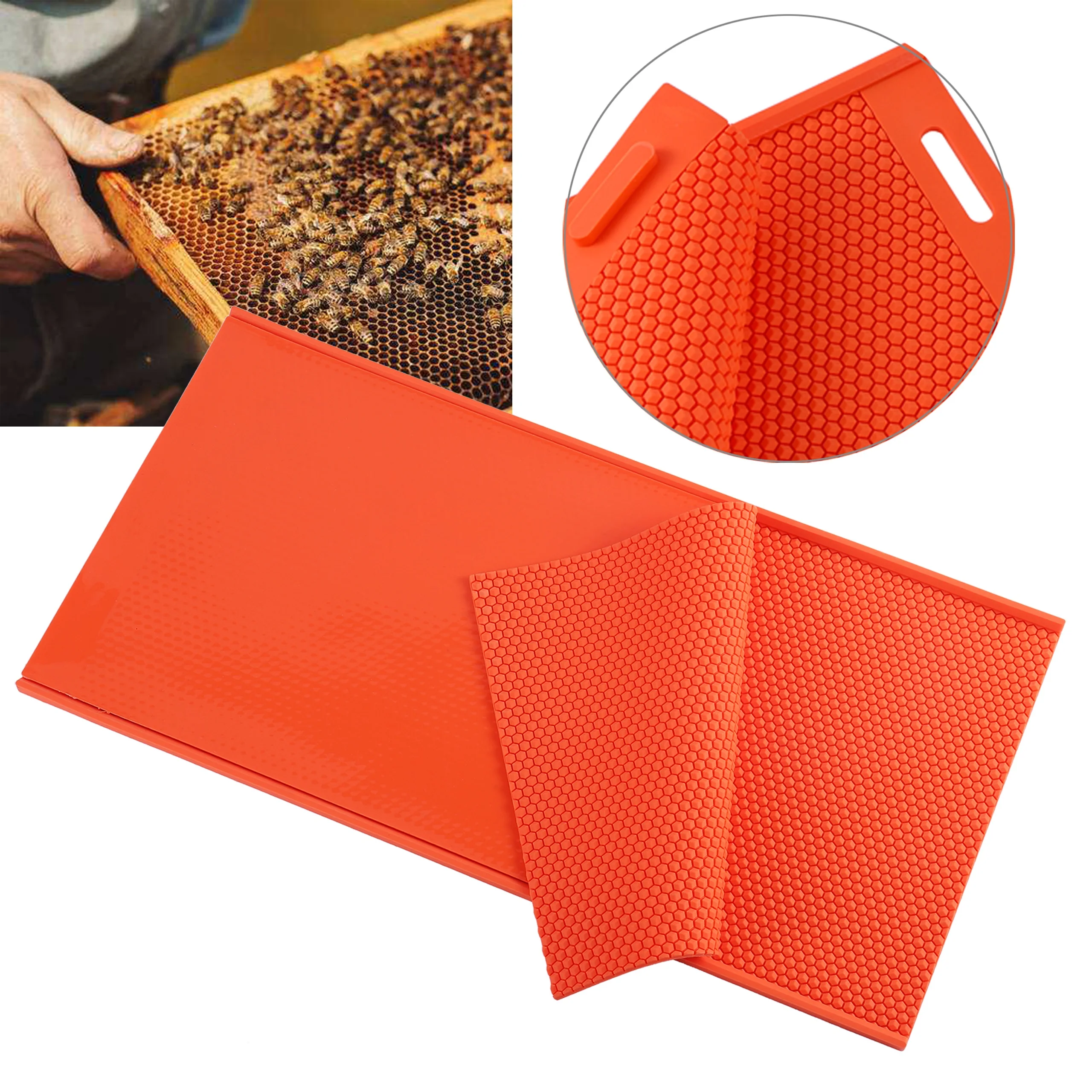 Beeswax Pressing Plate Mould  Honey Spatula Soft  Mould Foundation Beekeeping Equipment  Bee Hive Press Sheet Mould Tools