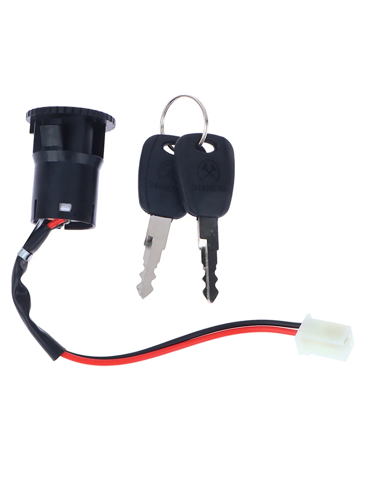 AliExpress NONE Wires Ignition Switch with 2 Keys On-Off Lock for Electrical Scooter ATV Pocket Bikes Motorcycle Motorbike ATV Quad Bike
