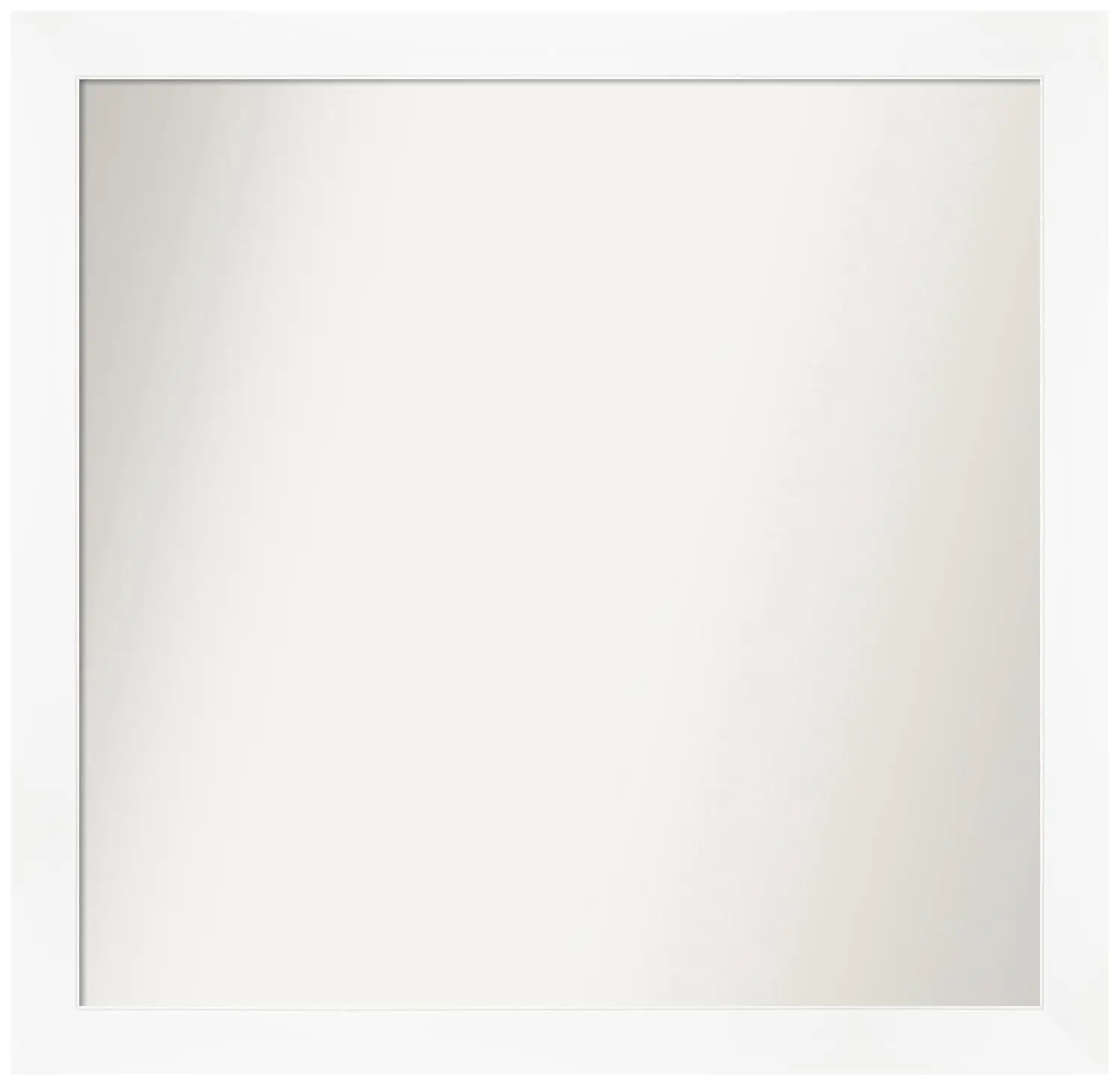 #White Rectangle Bathroom Vanity Mirror 30x31 Large Modern Wood Frame Horizontal & Vertical Wall Mount, Customized
