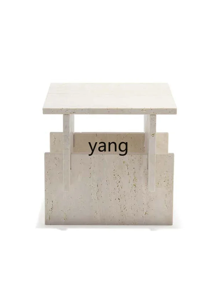 xyy cave stone edge table minimalist small coffee table living room creative art bedside sofa side table