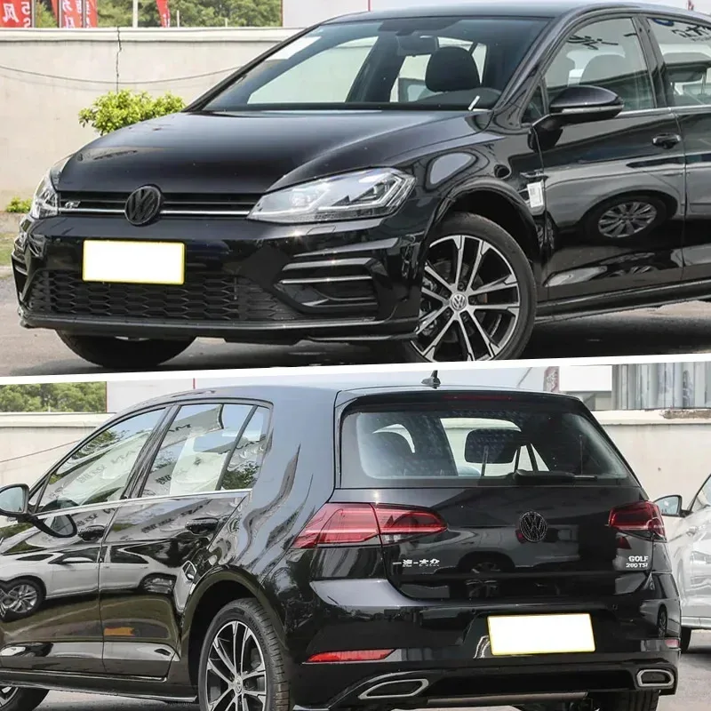 عالية الجودة أسود أو فضي لشركة فولكس فاجن فولكس فاجن جولف 6 MK6 شارة الشبكة الأمامية وغطاء شعار الجذع الخلفي استبدال الملحقات