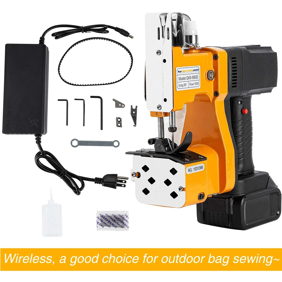 Gk9-890 Portable Bag Closer Machine Industrial Electric Bag Closing Sewing Sealing Stitching for Woven Snakeskin Paper Bag