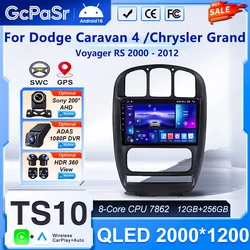 Auto Radio Android 16 For Dodge Caravan 4 For Chrysler Grand Voyager RS 2000 - 2012 Car Multimedia Player Navigation Screen DVD