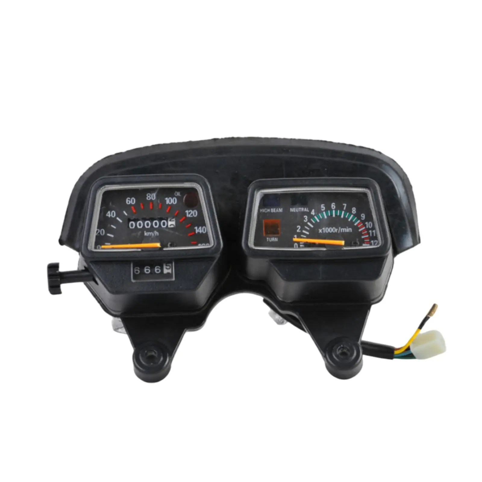 Sturdy Plastic Motorcycle Dashboard Gauge Digital Speedometer Tachometer Readout for Yamaha DT125