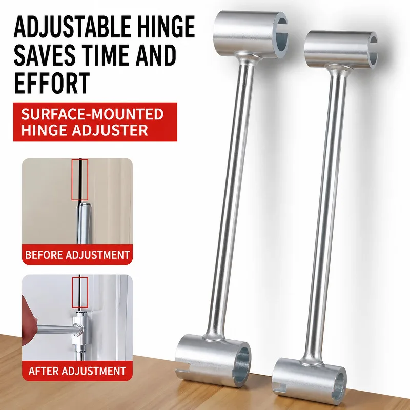Door Hinge Adjuster Tool Hinge Pry Bar For 14-19mm 23-25mm Door Repair Kit Fix Sagging Door Gap Closing Problem Home Maintenance