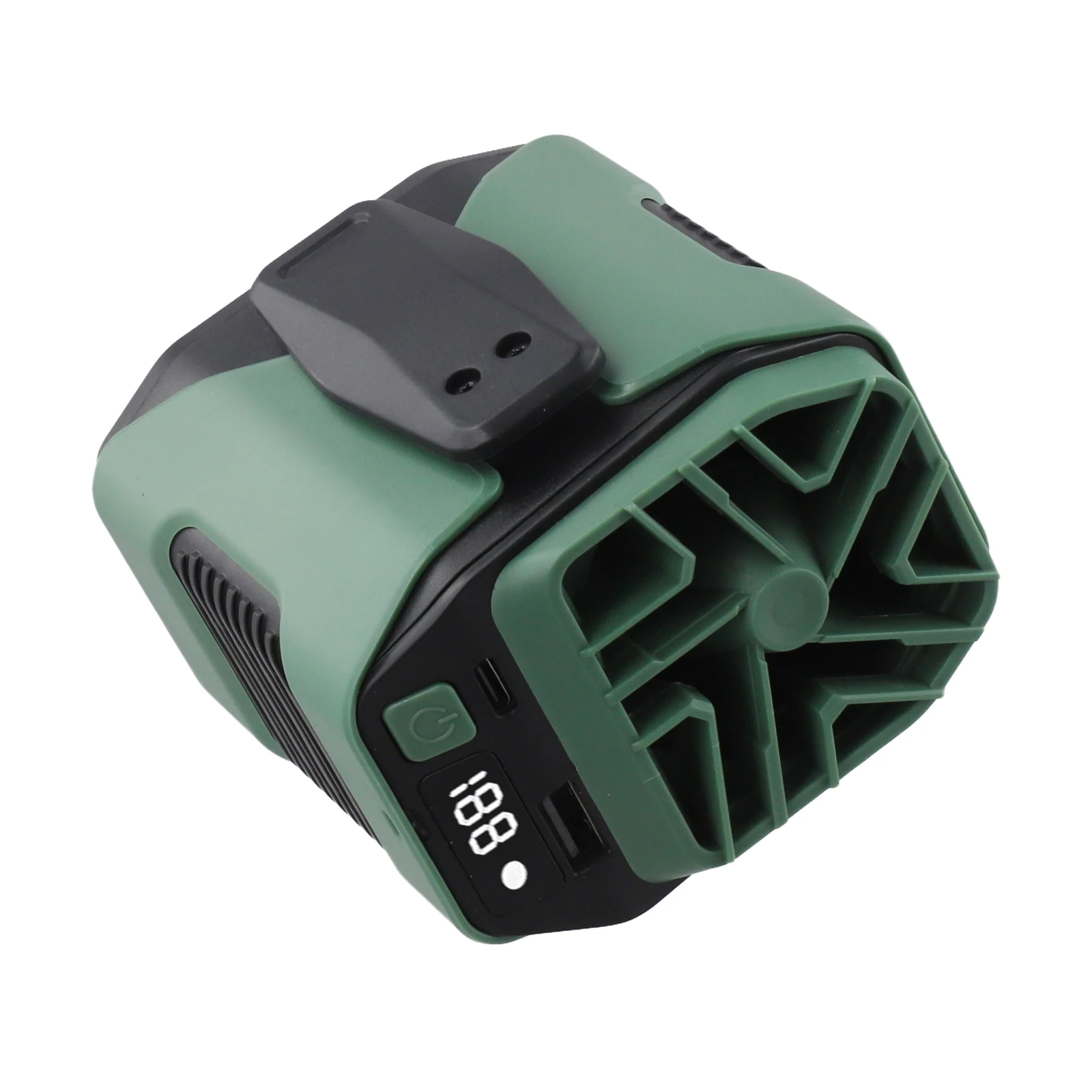Waist Clip Fan Rechargeable 6000mAh Waist Fan With 100 Speeds And LED Light Cold Room Systems Climatiseur Murale