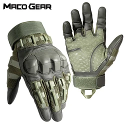 Sports Cycling Gloves Touch Screen Bike Hiking Tactical Riding Army Motorcycle Non-slip PU Leather Full Finger Bicycle Glove Men