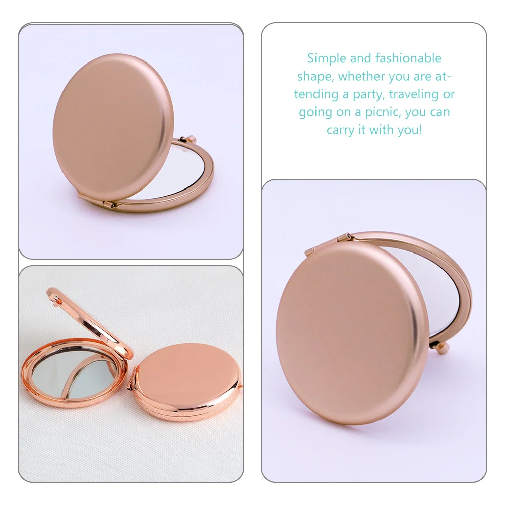 미니 거울 휴대용 거울 매끄럽고 부드럽고 편안한 한 손으로 잡기 좋은 정교한 제작 연마된 컴팩트하고 세련된 디자인