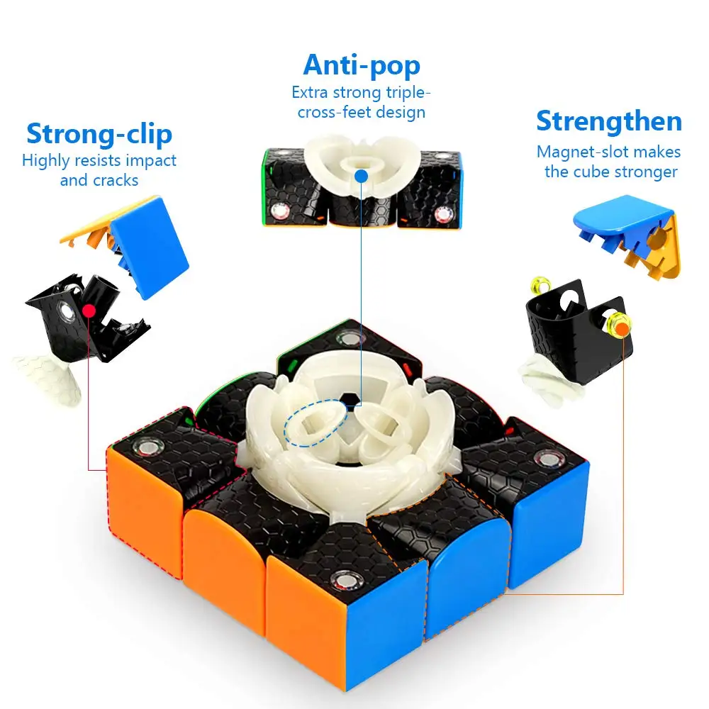 GAN 354 M V2 3x3x3 Magnetic Magic Speed Cube GAN Cube Puzzle Antistress professionale GAN 354 M Fidget Toys Gan Timer