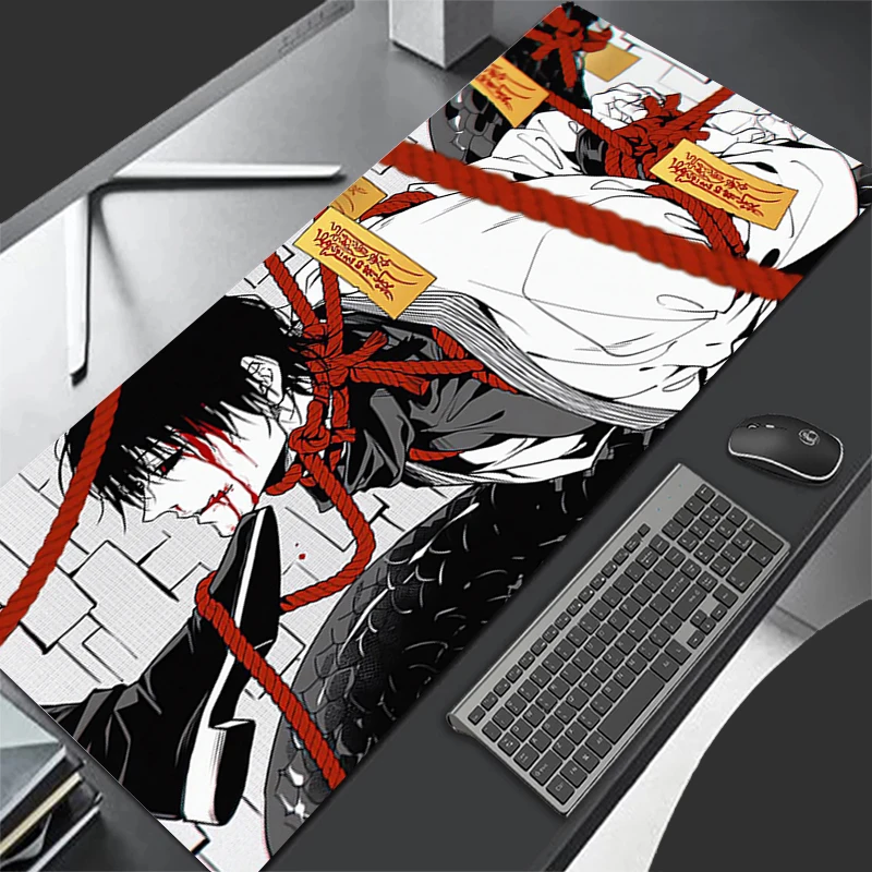 

Mousepad Pattern Mouse Pad Desk Mat Computer Gaming Keyboard Pad Rubber Mat Non Slip J-jujutsu Kaisen Toji Fushiguro Mouse Mat