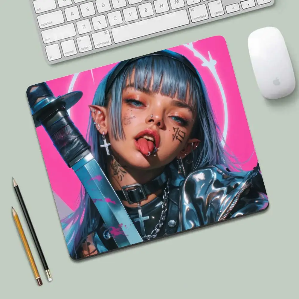

Mouse Pink art Kawaii Pad Non-Slip Rubber Edge Gifts for girls Desk mats locking Gaming accessories Cute_Anime_girl 450x400