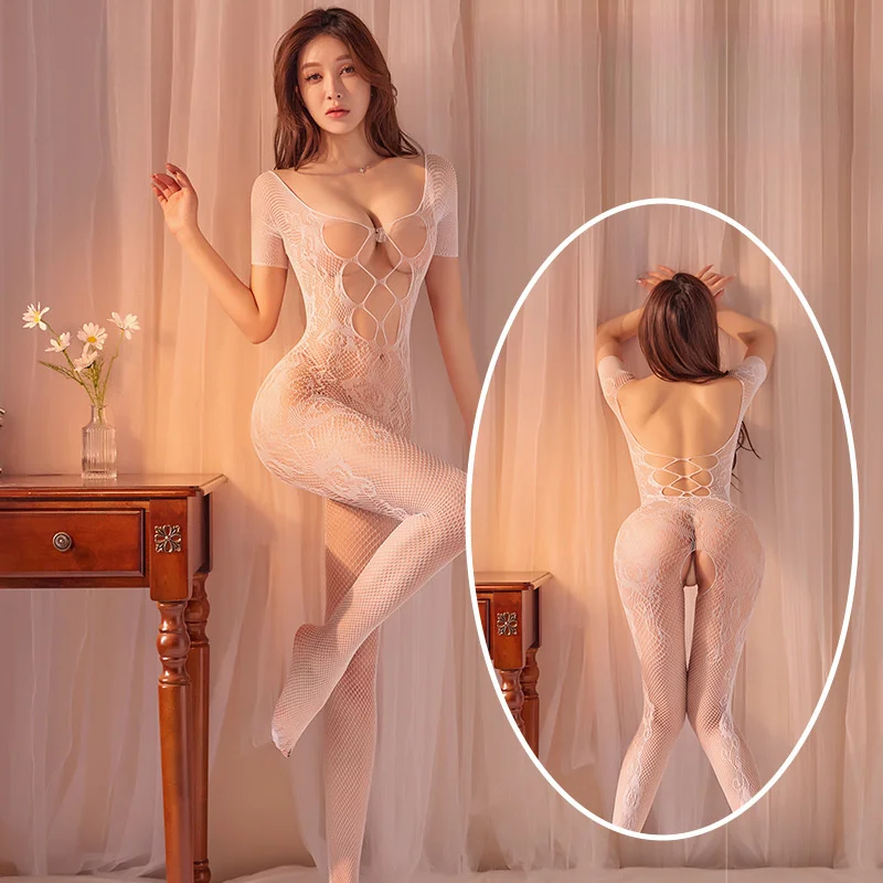 

Teddies Bodysuits Women'S Erotic Lingerie Lace Erotic Lingerie Hot Sexy Lingerie Bodysuit With Cutout Body Stockings Mesh