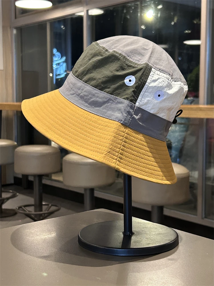 

matching sunscreen bucket hat men and women summer quick-drying thin mountaineering hat casual fishing shading basin hat