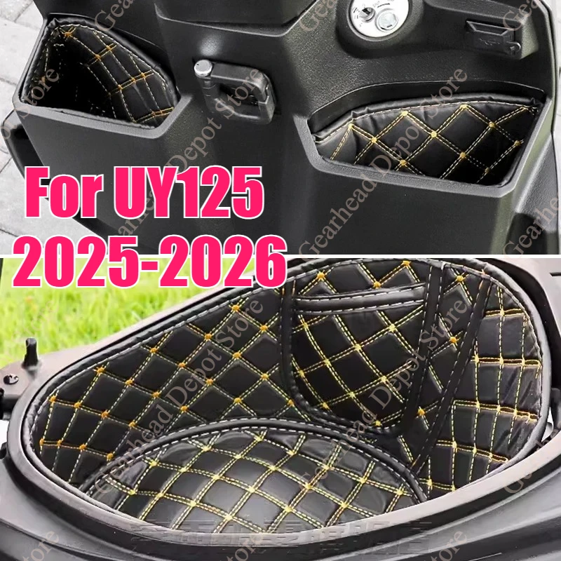 Front Storage Box Liner Mat For UY125 Model 2025 2026 Waterproof Sunproof Motorcycle Front Pocket Inner Pad Modification Parts
