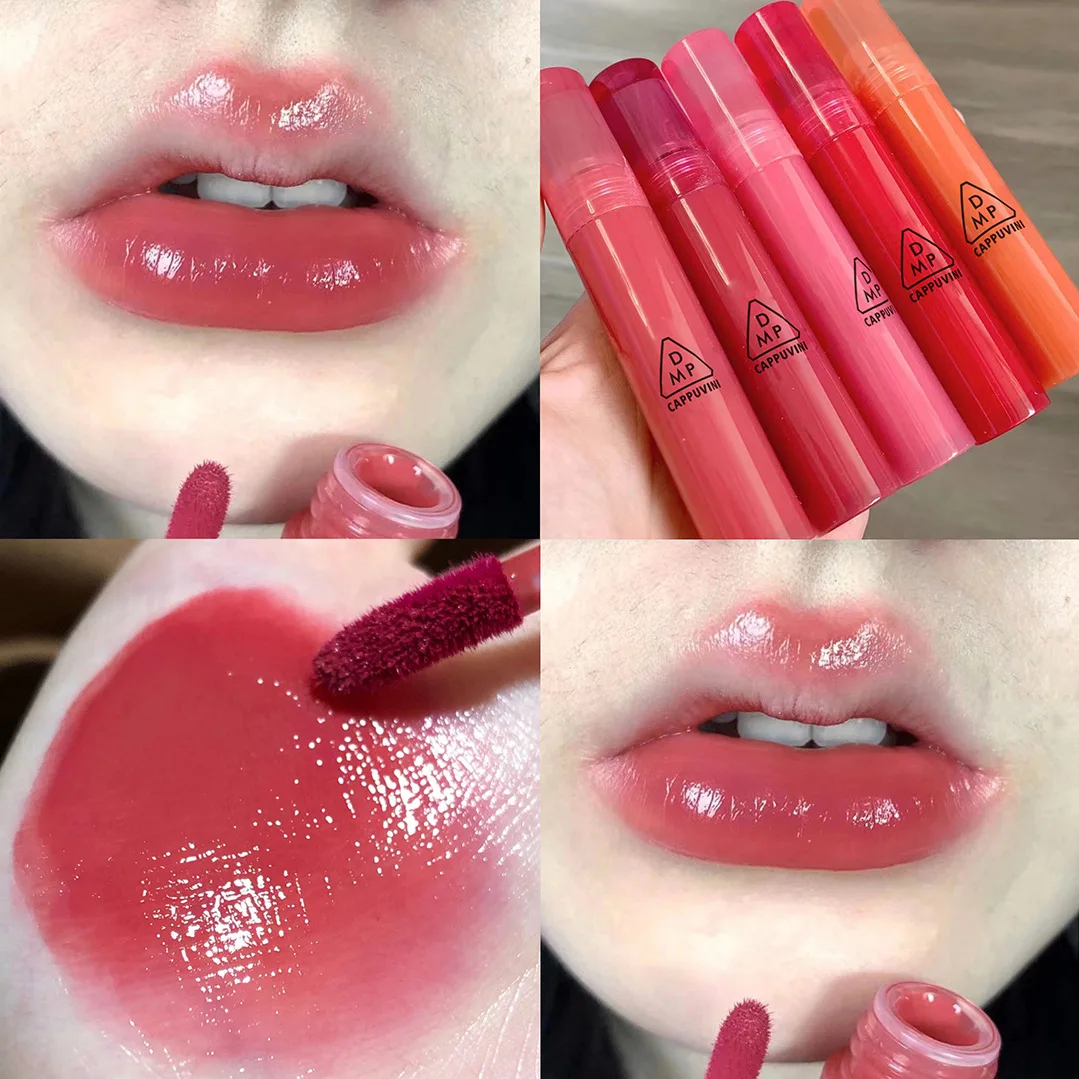 

Juice Watery Lip Gloss Mirror Glass Finish Peach Shade Long Lasting for Student Daily Affordable Lip Makeup