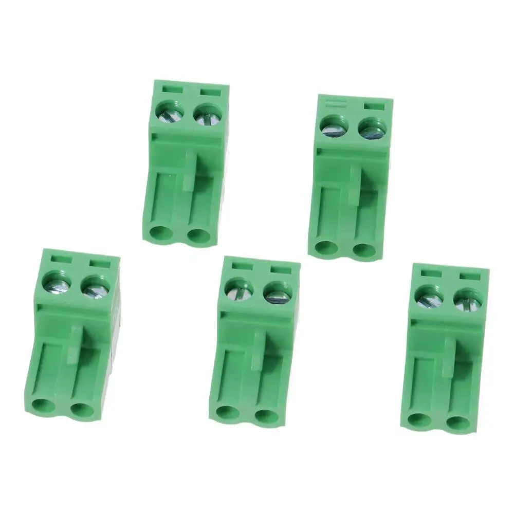 10pcs 3 Pole 5.08mm Pitch Phoenix Type Connector 2 Pin PCB Mount Terminal Block Green KF2EDG PCB Screw Communication Equipment