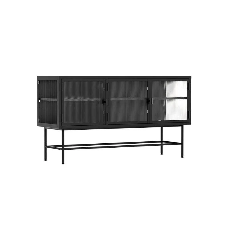 New Nordic dining side cabinet, thickened wrought iron storage cabinet, living room floor-to-wall storage cabinet, Changhong