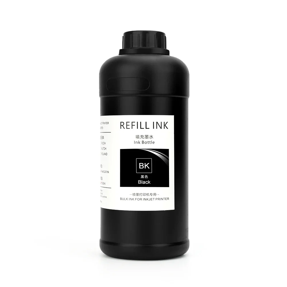 Inchiostro UV Rigido 500 Ml Per Stampanti Piane UV, Compatibile Con Epson DX5/DX4/DX3/DX6/DX7/XP600, Marca MZ Max
