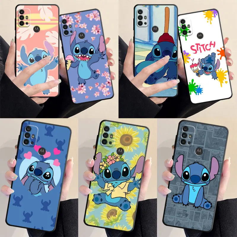 Stitch Disney Cartoon Phone Case for Motorola Moto G82 G8 G9 Power Lite G22 G50 G31 G32 G200 G51 G52 G72 G60 G71 5G G30 Cover