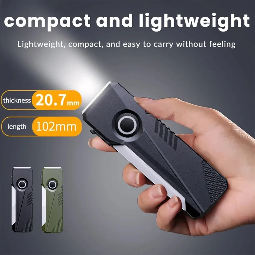 Multifunctional EDC Inspection Flashlight Mini High Bright Torch UV Light RGB Side Light for Outdoor Maintenance Cash Check