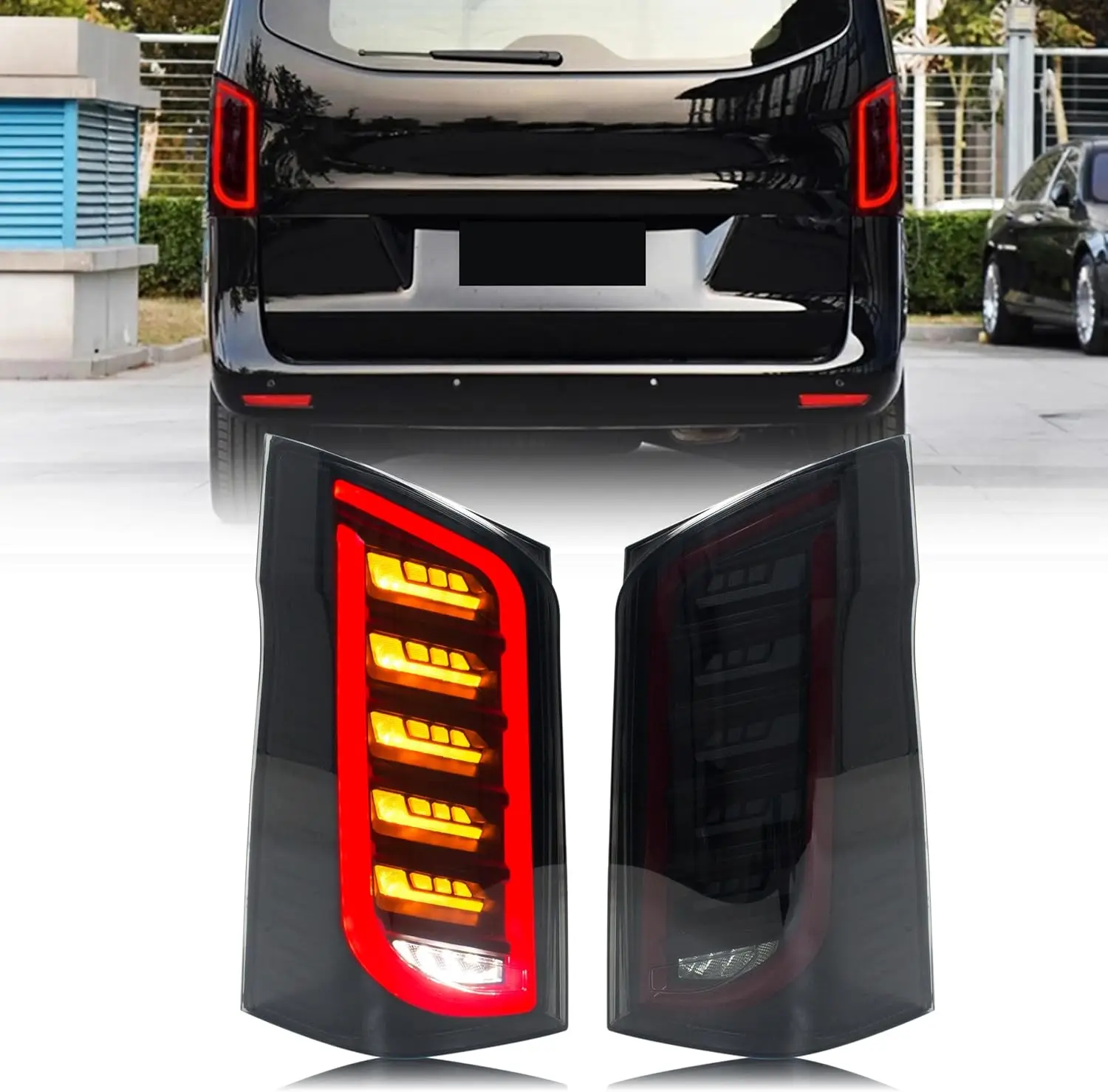 

LED Taillight Assembly for Mercedes Benz VITO W447 2016-2021 Retrofit 2016-2021 Retrofit Turn Signal Brake Rear Tail Lights