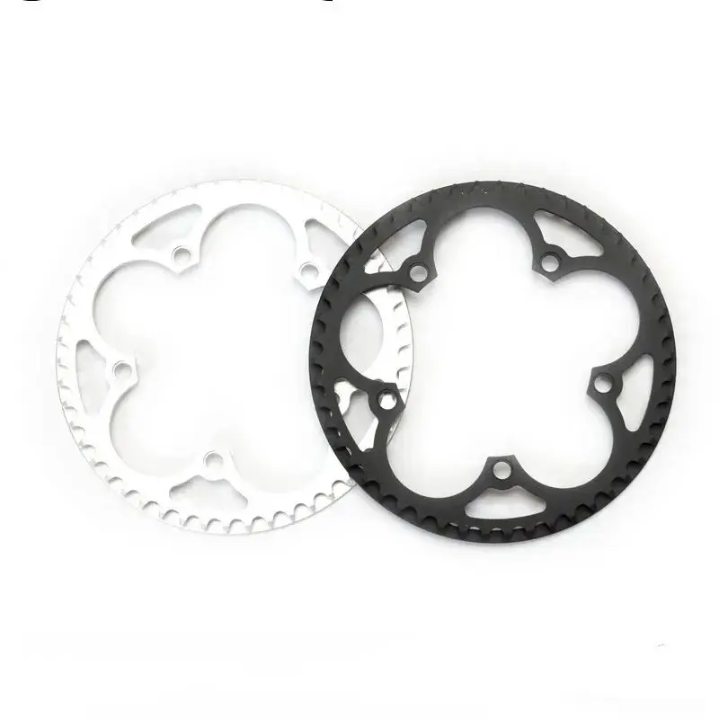 Aluminum Alloy Chainring For Folding Bicycle, Chain Wheel Platters, Crankset, BMX Bike Part, 50T Crankguard, 130 AL7075