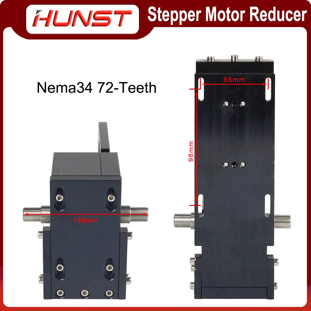 Imagem -06 - Hunst-stepper Motor Redutor Nema34 72 Dentes Nema23 38 Dentes para Corte e Máquina de Gravação a Laser Co2